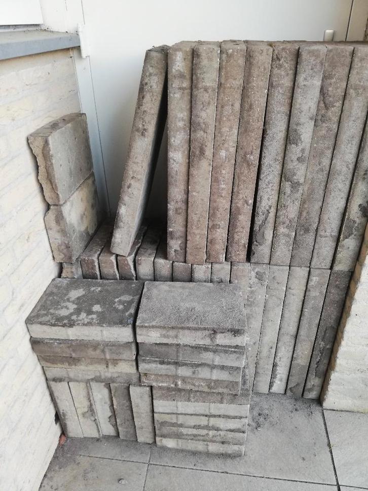 Terrastegels beton 20x30x6cm en 30x60x 6 cm, Tuin en Terras, Tegels en Klinkers, Gebruikt, Terrastegels, Beton, 5 tot 10 m², Ophalen