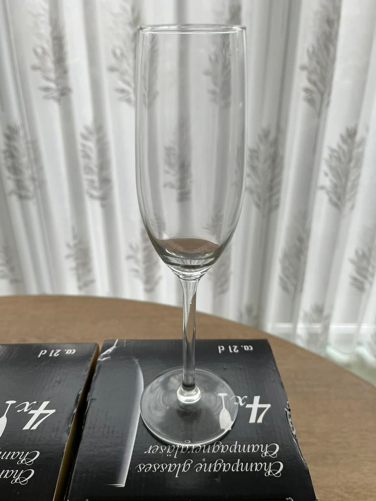 8 Champagneglazen, Verzamelen, Glas en Borrelglaasjes, Ophalen of Verzenden, Zo goed als nieuw, Overige typen