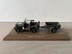 Jeep Willys MB met aanhanger - gedetailleerd model, Overige merken, 1:50 of kleiner, Auto, Ophalen of Verzenden