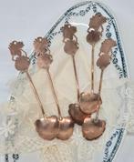 5 koperen Wajang lepeltjes, Ophalen of Verzenden