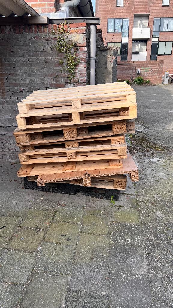 Pallets - Gratis - afhalen centrum Utrecht, Ophalen, Gebruikt, 50 mm of meer, Pallet