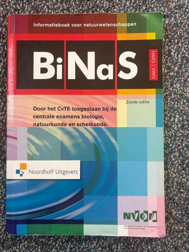 BiNaS - Zesde editie, Boeken, Schoolboeken, Scheikunde, HAVO, Ophalen of Verzenden, Zo goed als nieuw