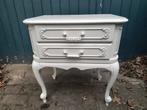Wit buikkastje met 2 lades - 55x60x36 cm, Gebruikt, 1 of 2 laden, Minder dan 100 cm, 25 tot 50 cm