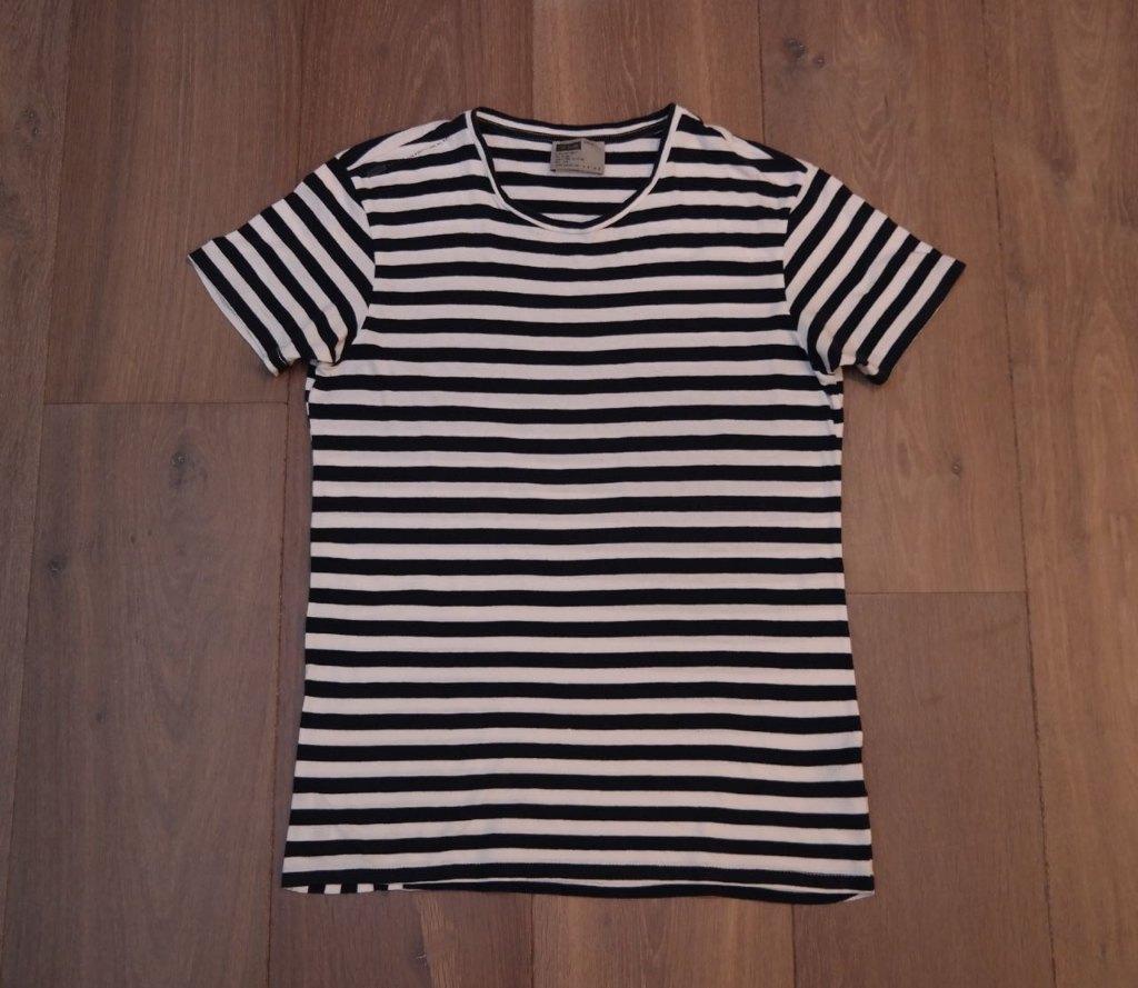 IZGS: Blauw/wit gestreept T-shirt; JC Rags; mt medium/46/48, Ophalen of Verzenden, Zo goed als nieuw, JC Rags, Maat 48/50 (M)