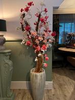 Vaas  met echte boomstronk en bloesem 180 hoog, Ophalen of Verzenden, Nieuw