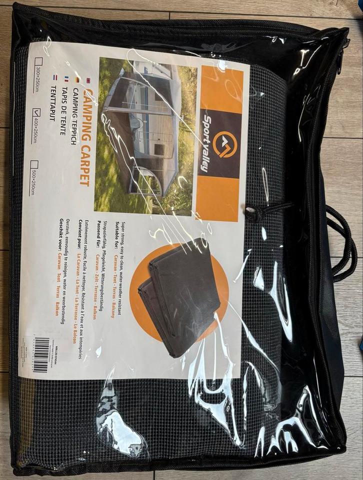 2x Sport Valley Camping Tapijt 400x250cm, Caravans en Kamperen, Tentaccessoires, Nieuw, Ophalen of Verzenden