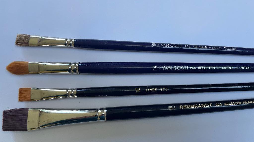 Rembrandt Van Gogh Aquarel en olieverf penselen, Ophalen of Verzenden