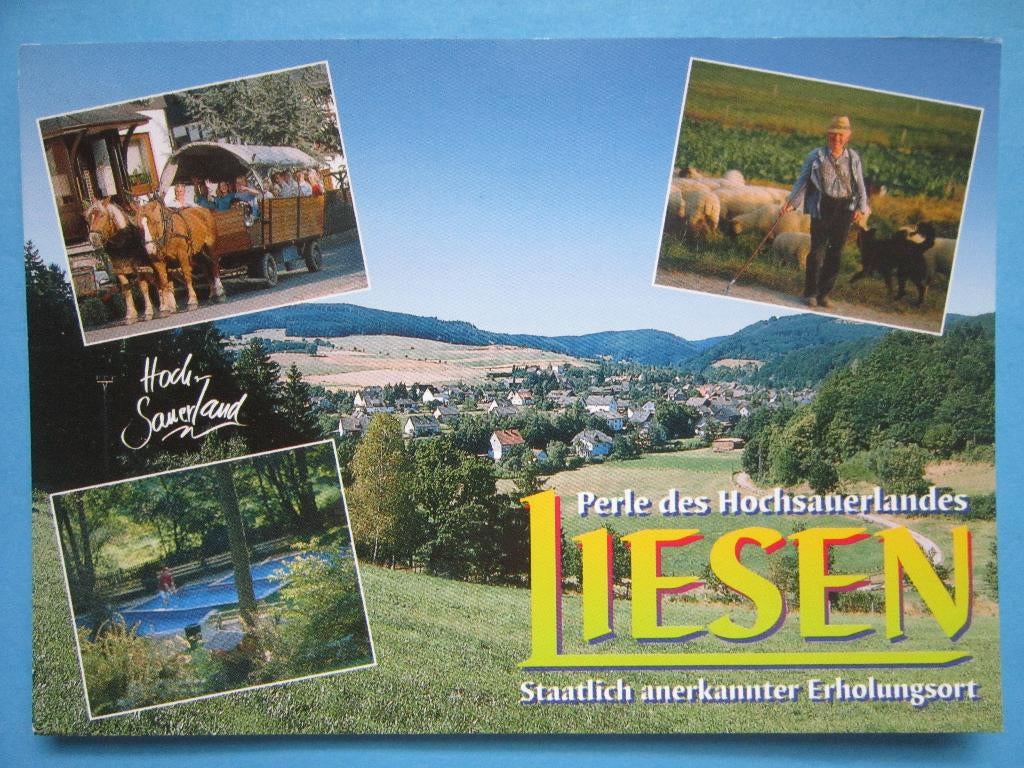 Ansichtkaart: Duitsland, Hallenberg Liesen, Hoch Sauerland, Verzamelen, Ansichtkaarten | Buitenland, Ophalen of Verzenden, 1980 tot heden