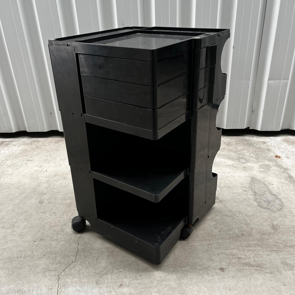 Vintage Joe Colombo Boby Trolley Kastje op Wieltjes, Ophalen, Gebruikt