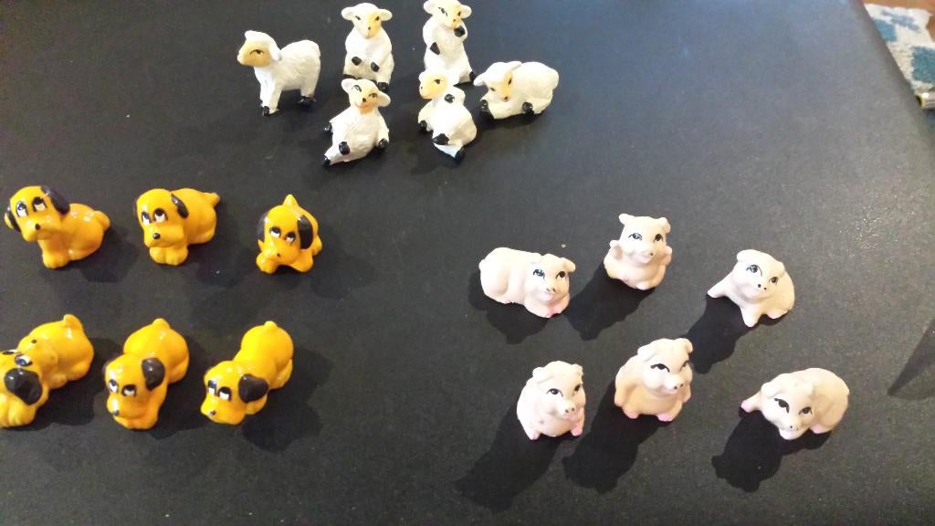 Bofrost series hondjes, schapen, varkens uit verrassingsei, Ophalen of Verzenden, Zo goed als nieuw, Hardplasticfiguren
