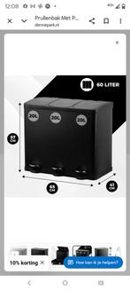 Prullenbak met pedaal - 60 liter, Huis en Inrichting, Woonaccessoires | Prullenbakken, Met pedaal, 50 tot 75 cm, Nieuw, 40 liter of meer