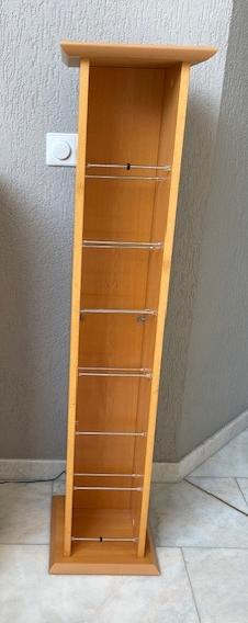 Houten Opbergrek voor CD's en DVD's, Alle leeftijden, Ophalen, Gebruikt