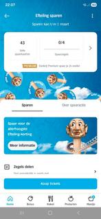 Efteling korting via AH app - spaarkaarten, Ophalen