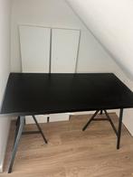 Gratis! IKEA bureaublad met twee losse poten (ca. 60x120 cm), Ophalen, Gebruikt, Bureau
