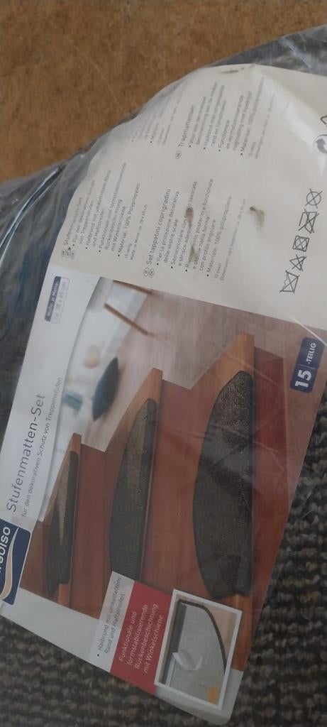 15-delige trapmatten set bruin 28x65cm, Ophalen, Nieuw, Bruin, Rechthoekig