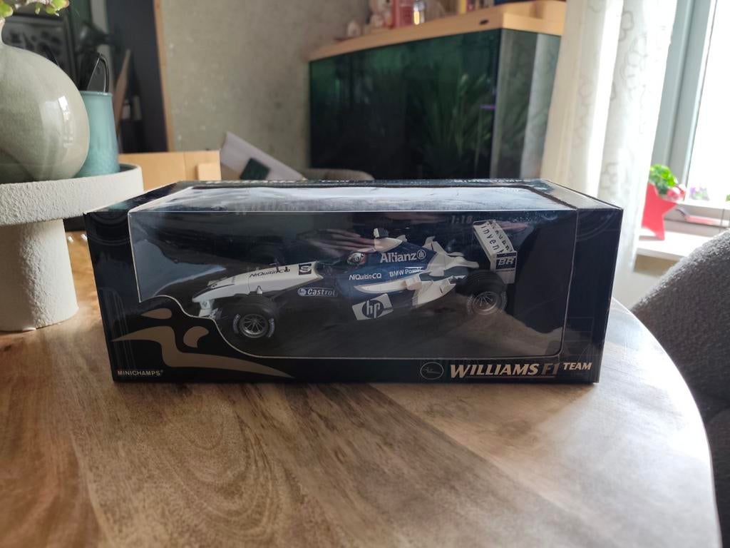 Minichamps Williams F1 Team modelauto 1:18 montoya 2003, Ophalen, Zo goed als nieuw, Auto, MiniChamps
