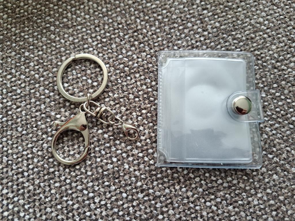 Doorzichtige sleutelhanger mini fotoalbum insteekhoezen foto, Audio, Tv en Foto, Fotoalbums en Accessoires, Ophalen of Verzenden