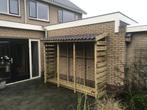 Stevige houthok met pannendak voor al uw brandhout, Ophalen, Zo goed als nieuw, Hout, Overige typen