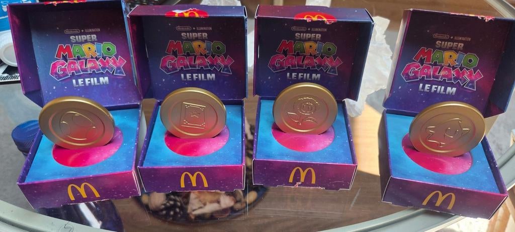 McDonald's Super Mario Galaxy munten complete set, Verzamelen, Speelgoed, Ophalen of Verzenden, Nieuw