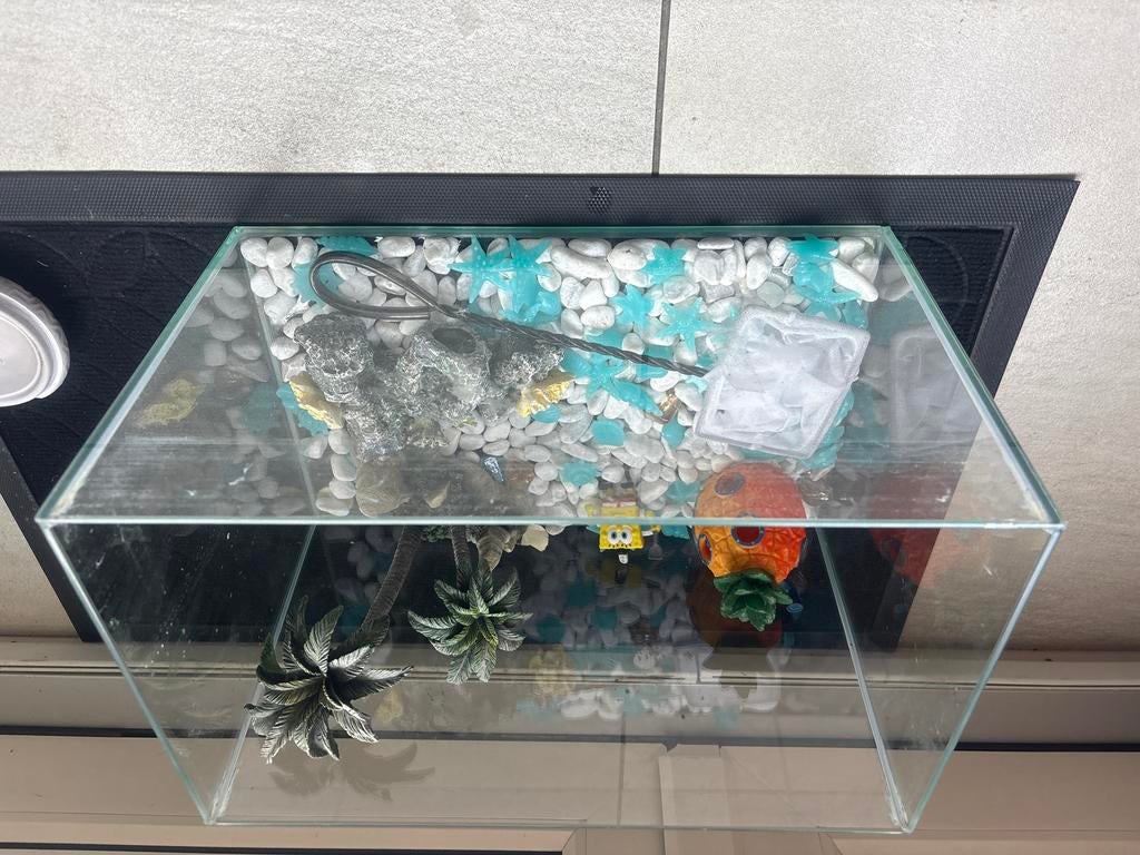 Aquarium, Ophalen, Leeg aquarium