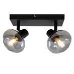 Lamp | Plafondlamp | Zwart | Verstelbaar | Spots | Olucia, Huis en Inrichting, Ophalen, Zo goed als nieuw, Glas, Modern, industrieel