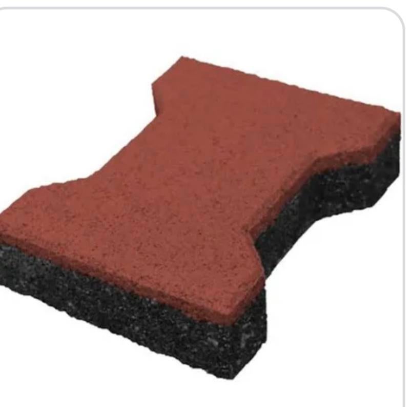 Rubberen tegels H profiel 60m2, Ophalen, Zo goed als nieuw, Rubber, Overige typen