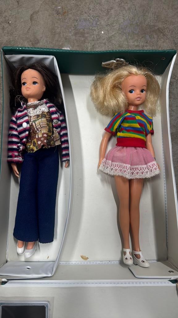 Fleur poppen met koffer, Ophalen of Verzenden, Zo goed als nieuw, Pop