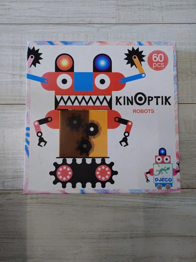 Kinoptik Robots Puzzel Djeco, Ophalen of Verzenden, Meer dan 50 stukjes, Zo goed als nieuw, 6 jaar of ouder