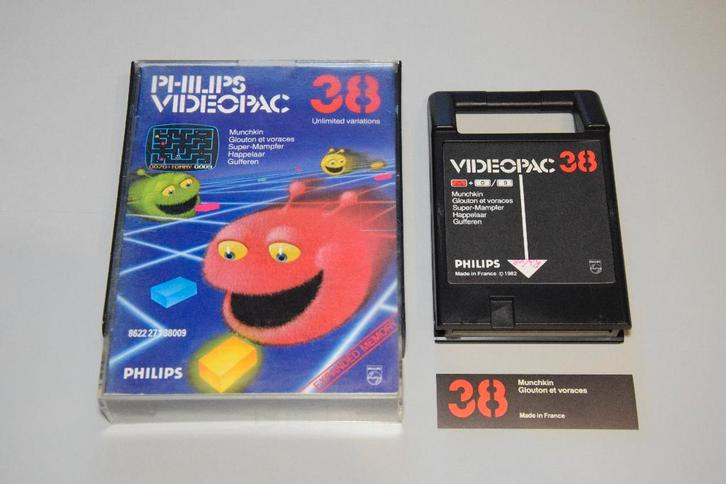 Philips Videopac : Munchkin (38), Spelcomputers en Games, Games | Overige, Gebruikt, Puzzel en Educatief, 1 speler, Vanaf 3 jaar