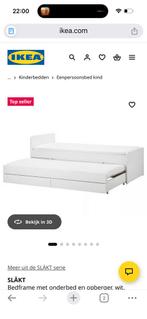 Ikea Slakt,, Gebruikt, 90 cm, Eenpersoons, Wit