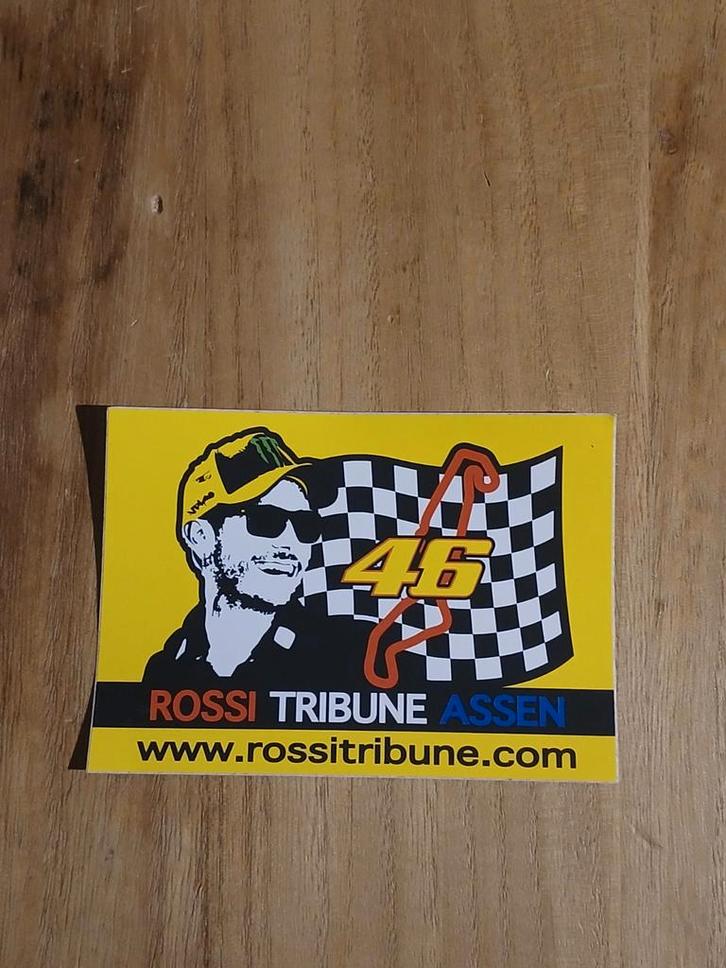 Valentino Rossi Sticker - Rossi Tribune Assen #46, Hobby en Vrije tijd, Stickers en Plaatjes, Nieuw, Sticker, Ophalen of Verzenden