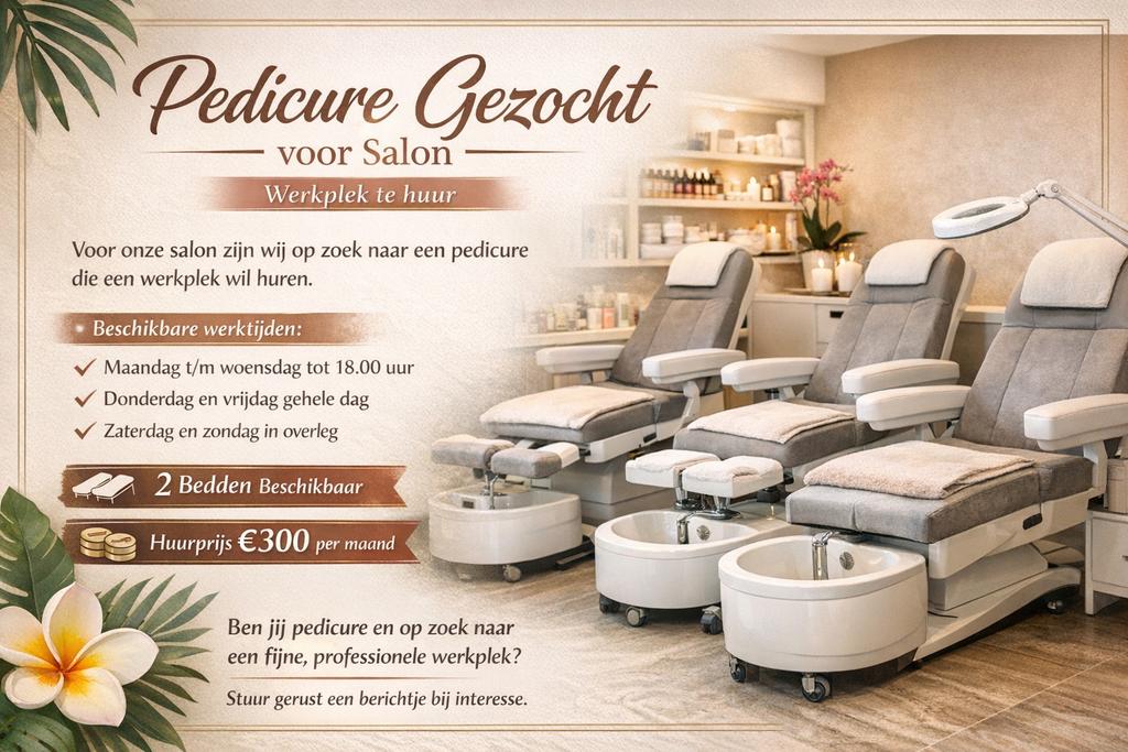 Gezocht te huur pedicure capelle aan den ijssel, Overige niveaus, Starter, Overige vormen