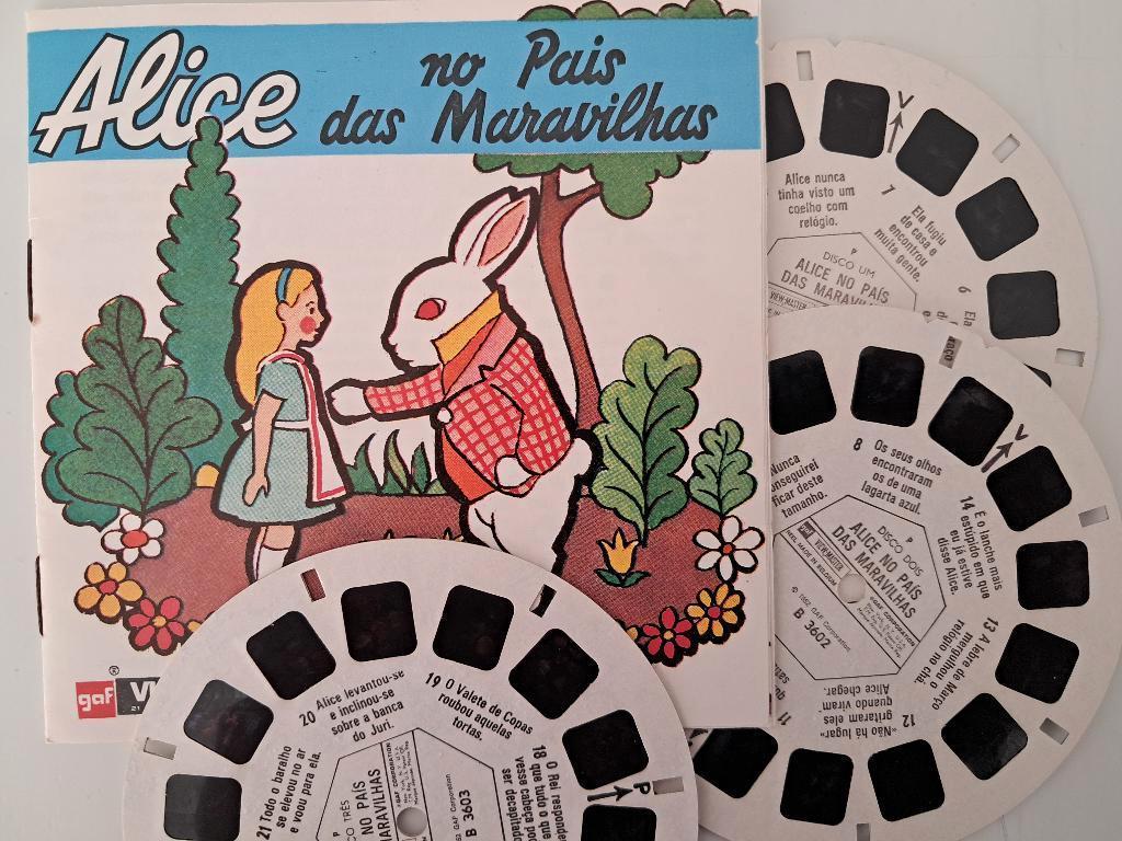 Viewmaster Alice in Wonderland (tekst in Spaans), Verzamelen, Speelgoed, Gebruikt, Ophalen of Verzenden