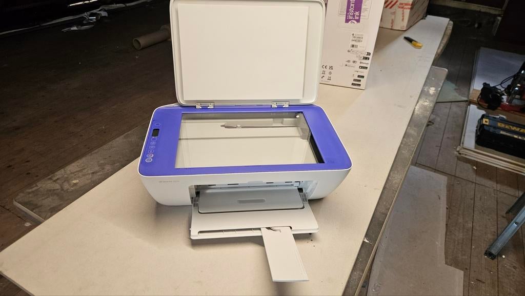 Zo goed als nieuwe draadloze HP DeskJet 2821e printer, Computers en Software, Printers, Ophalen, Kleur printen, Inkjetprinter