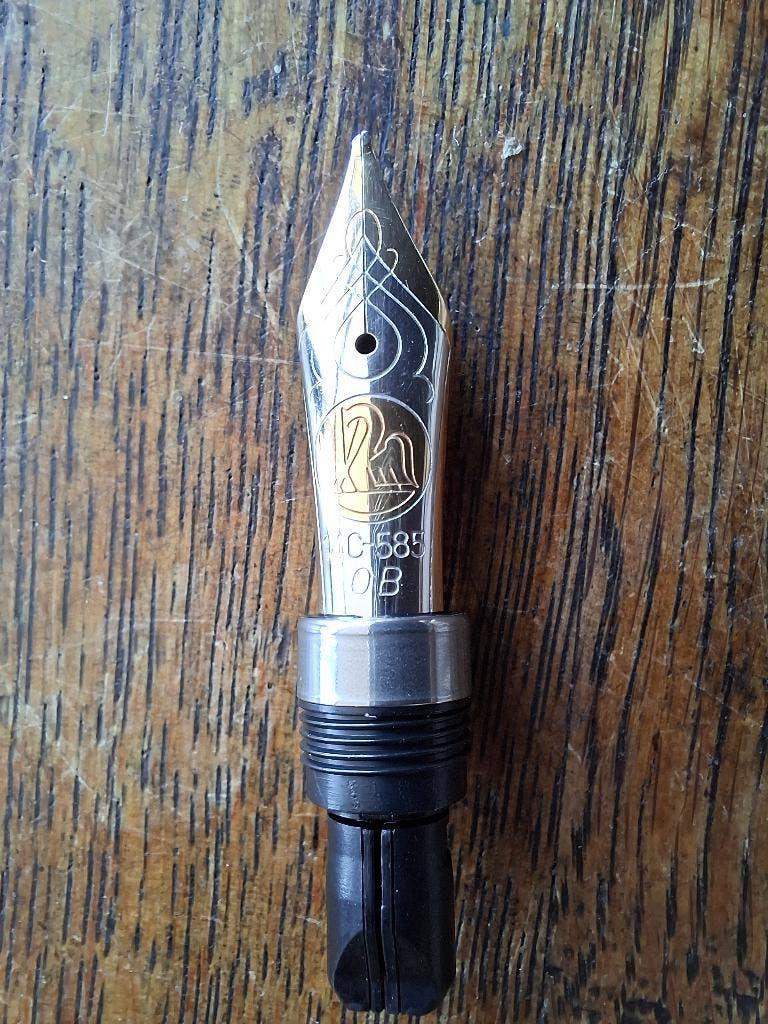 Pelikan M800 vulpen 14k OB nib, zeldzaam, Overige merken, Gebruikt, Met doosje, Ophalen of Verzenden