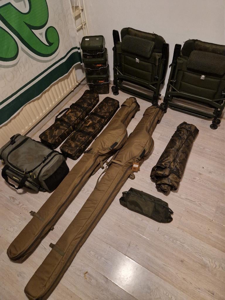 Complete Karper & Feederset (Fox, Solar, Korda, Rive), Ophalen of Verzenden, Zo goed als nieuw, Complete set