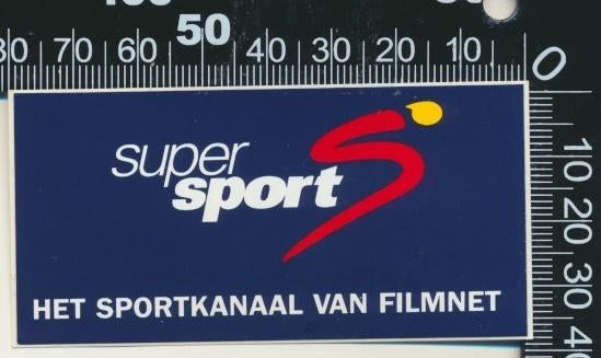 Sticker: Super Sport - Het Sportkanaal van Filmnet, Ophalen of Verzenden, Zo goed als nieuw, Film, Tv of Omroep