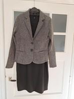 Zwarte jurk met kant XL zwsrt/wit jasje 40, Wit, Maat 46/48 (XL) of groter, Ophalen of Verzenden, Zo goed als nieuw