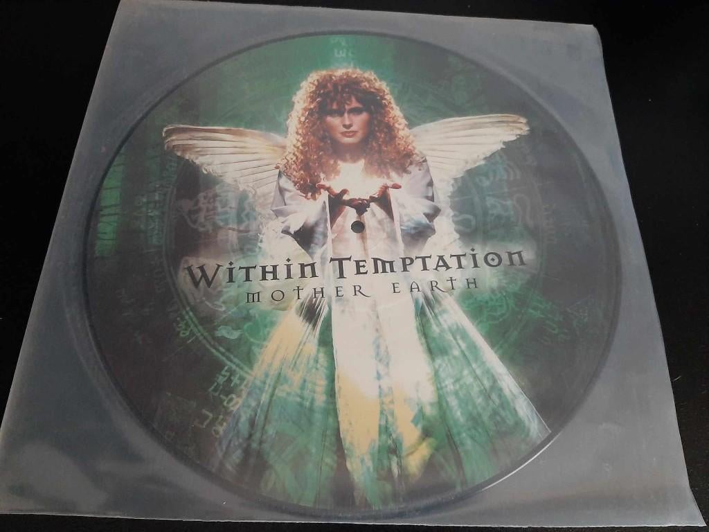 Within Temptation: Mother earth picture disc groen!, Ophalen of Verzenden, Gebruikt