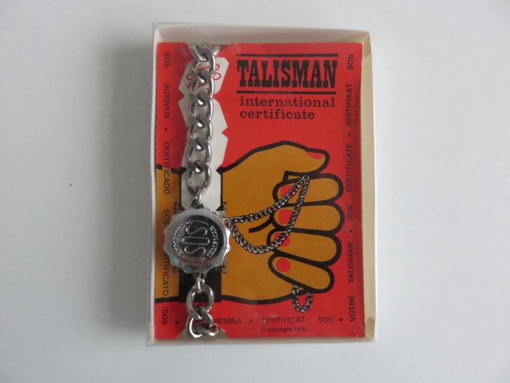 SOS Talisman armband medisch sieraad, Sieraden, Tassen en Uiterlijk, Armbanden, Nieuw, Staal, Zilver, Ophalen of Verzenden