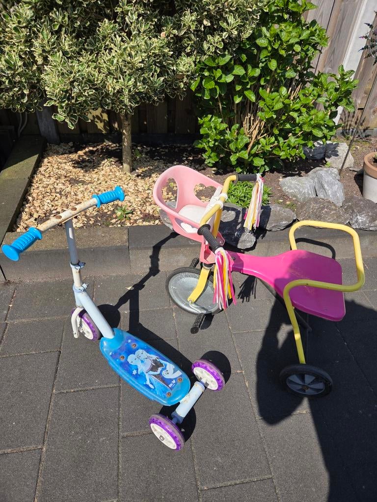 Driewieler fietsje en step - Gratis af te halen!, Ophalen, Gebruikt, Overige typen