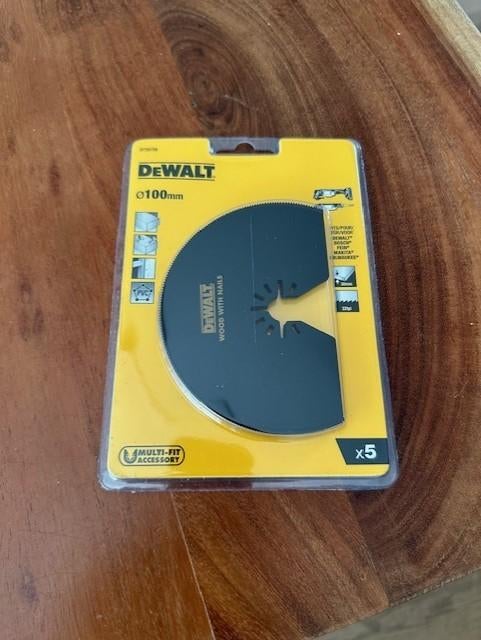 DeWalt DT20728-QZ BIM segmentzaagblad 102 mm multitool 7x5st, DeWalt, 70 mm of meer, Overige typen, Nieuw