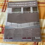Nieuwbalkon windscherm, Bruin, Nieuw, Ophalen of Verzenden, 200 cm of meer