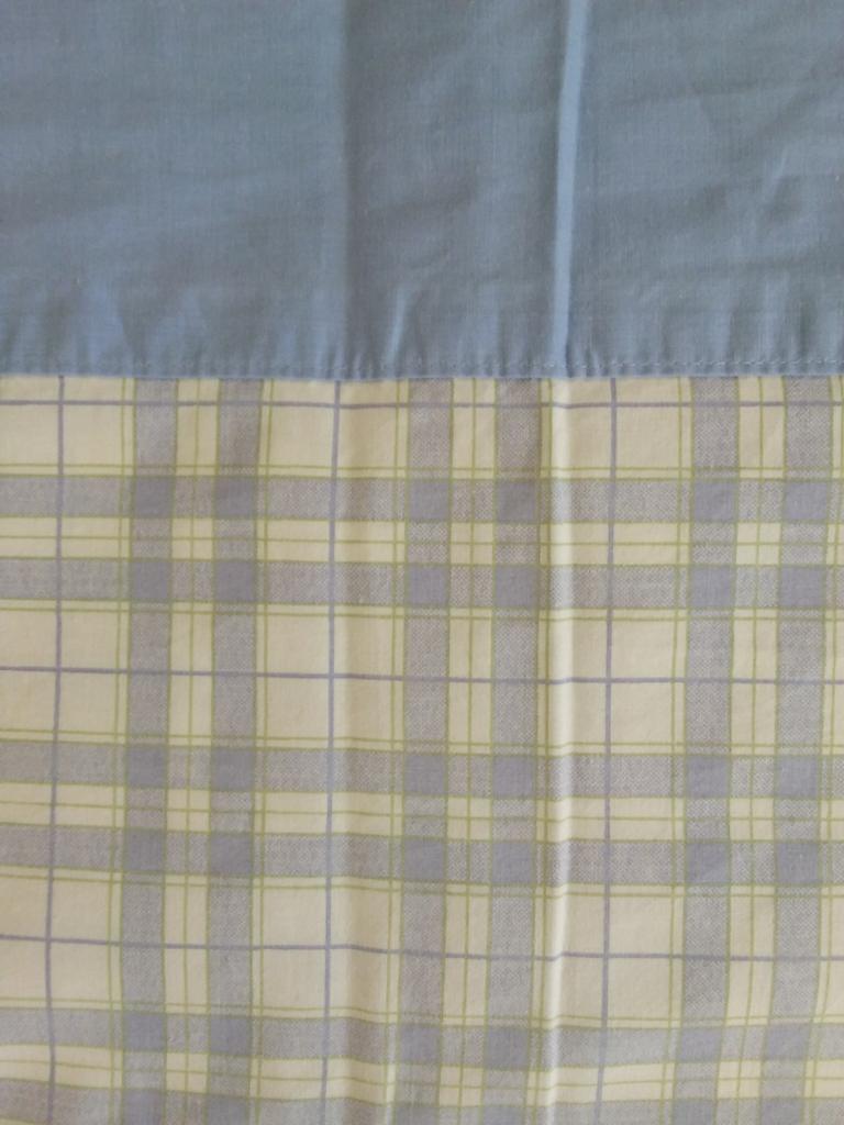 Vintage Laura Ashley Canasta Check laken met kussensloop, Huis en Inrichting, Slaapkamer | Beddengoed, Ophalen of Verzenden, Zo goed als nieuw