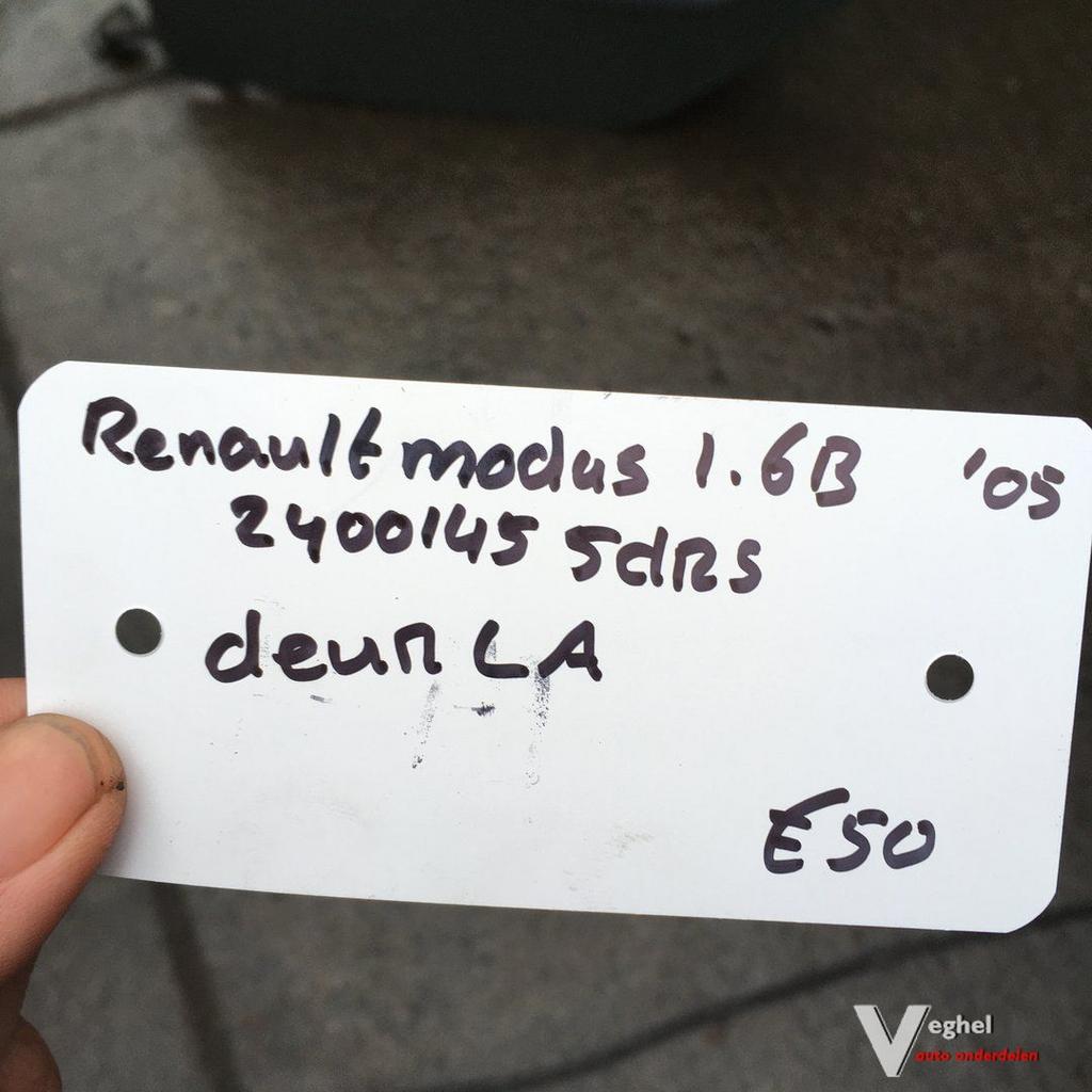 Renault Modus 1.6 B 5 drs 2005 Wagennr 2400145 Portier  Link, Ophalen, Gebruikt, -, Deur