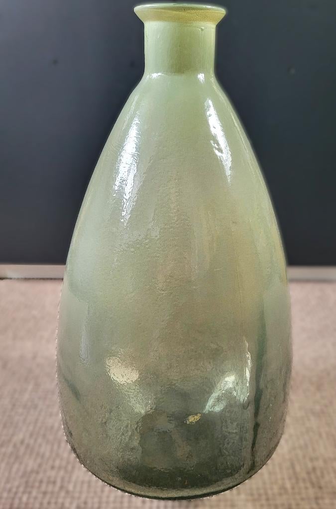 Grote glazen vaas, deels doorzichtig, Huis en Inrichting, Ophalen, Gebruikt, 50 tot 75 cm, Glas