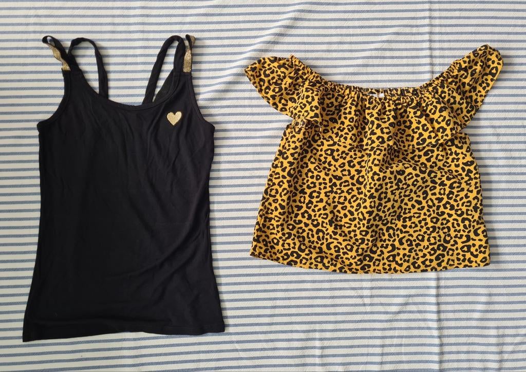 2x top maat 146 zgan, Ophalen of Verzenden, Zo goed als nieuw, Meisje, Shirt of Longsleeve