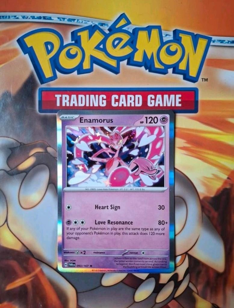 Enamorus 093/167 Twilight masquerade holo rare nm-mint, Ophalen of Verzenden, Zo goed als nieuw, Foil