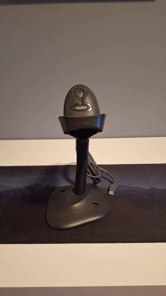 Symbol Barcodescanner met standaard - USB, Computers en Software, Scanners, Ophalen, Gebruikt, Symbol, MacOS