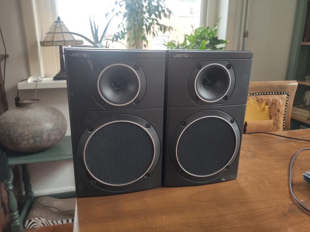 Jamo Compact 500 speakers, Audio, Tv en Foto, Luidsprekers, Gebruikt, Ophalen of Verzenden, 60 tot 120 watt, Front, Rear of Stereo speakers
